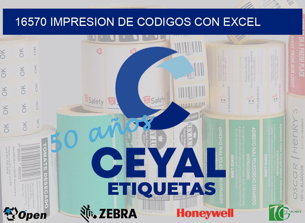 16570 IMPRESION DE CODIGOS CON EXCEL