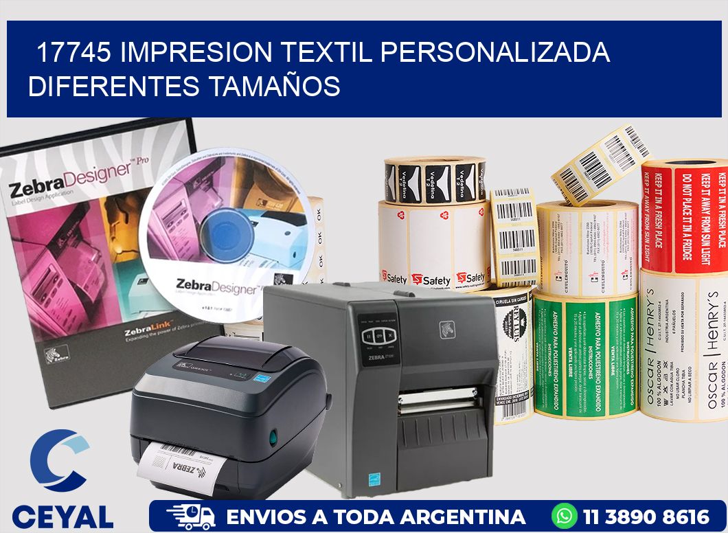 17745 IMPRESION TEXTIL PERSONALIZADA DIFERENTES TAMAÑOS