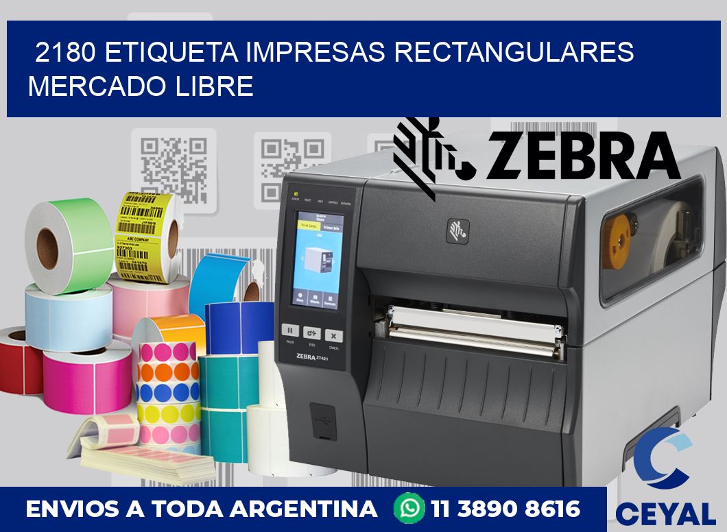 2180 ETIQUETA IMPRESAS RECTANGULARES MERCADO LIBRE