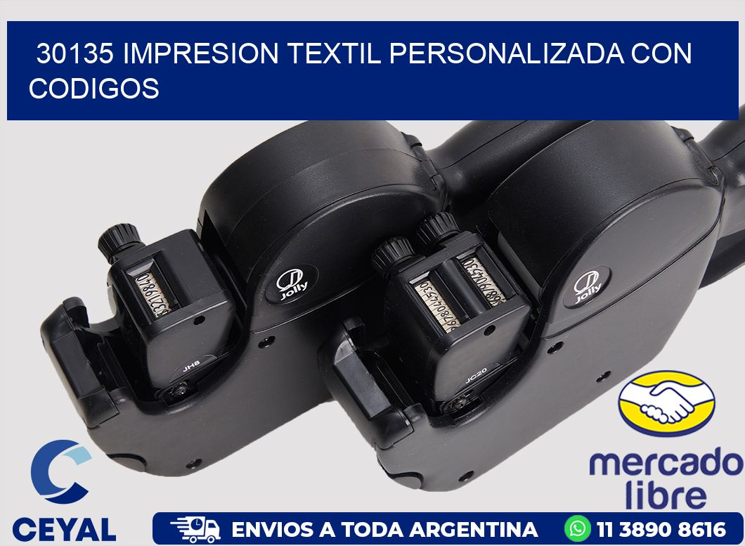 30135 IMPRESION TEXTIL PERSONALIZADA CON CODIGOS