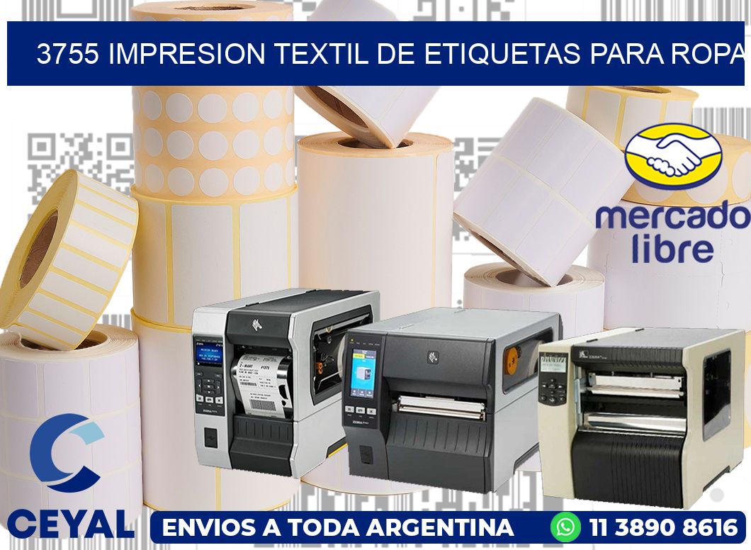 3755 IMPRESION TEXTIL DE ETIQUETAS PARA ROPA