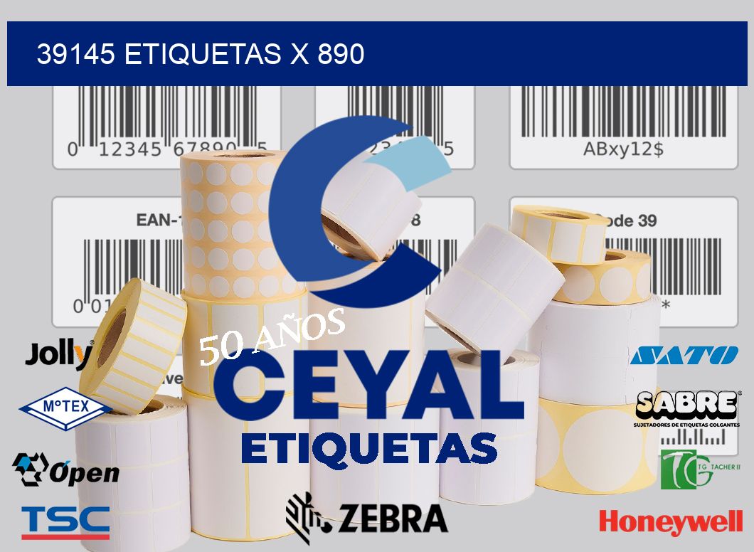 39145 Etiquetas x 890