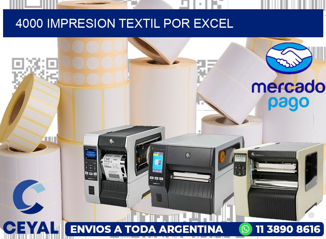 4000 IMPRESION TEXTIL POR EXCEL