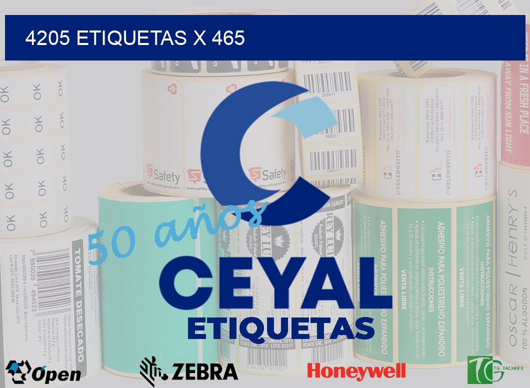 4205 Etiquetas x 465