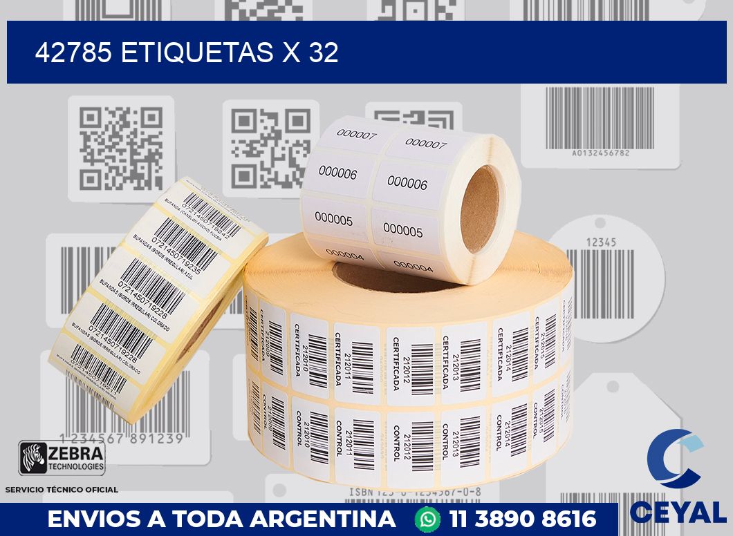 42785 Etiquetas x 32