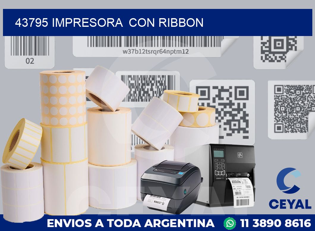 43795 impresora  con ribbon