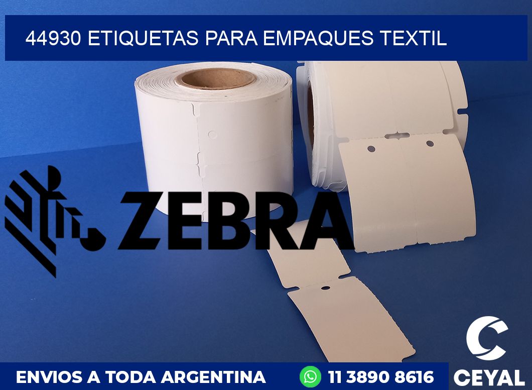 44930 ETIQUETAS PARA EMPAQUES TEXTIL