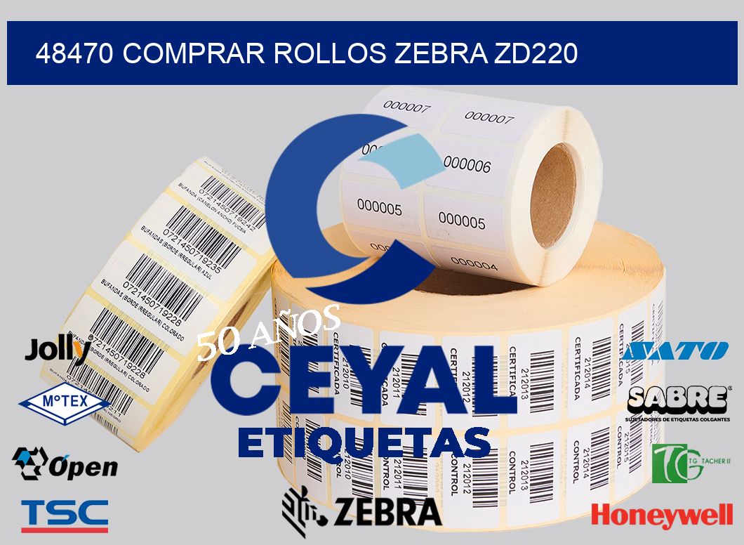 48470 COMPRAR ROLLOS ZEBRA ZD220