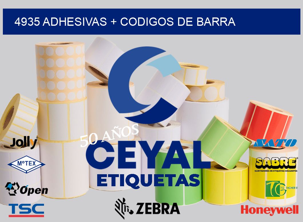 4935 Adhesivas + codigos de barra