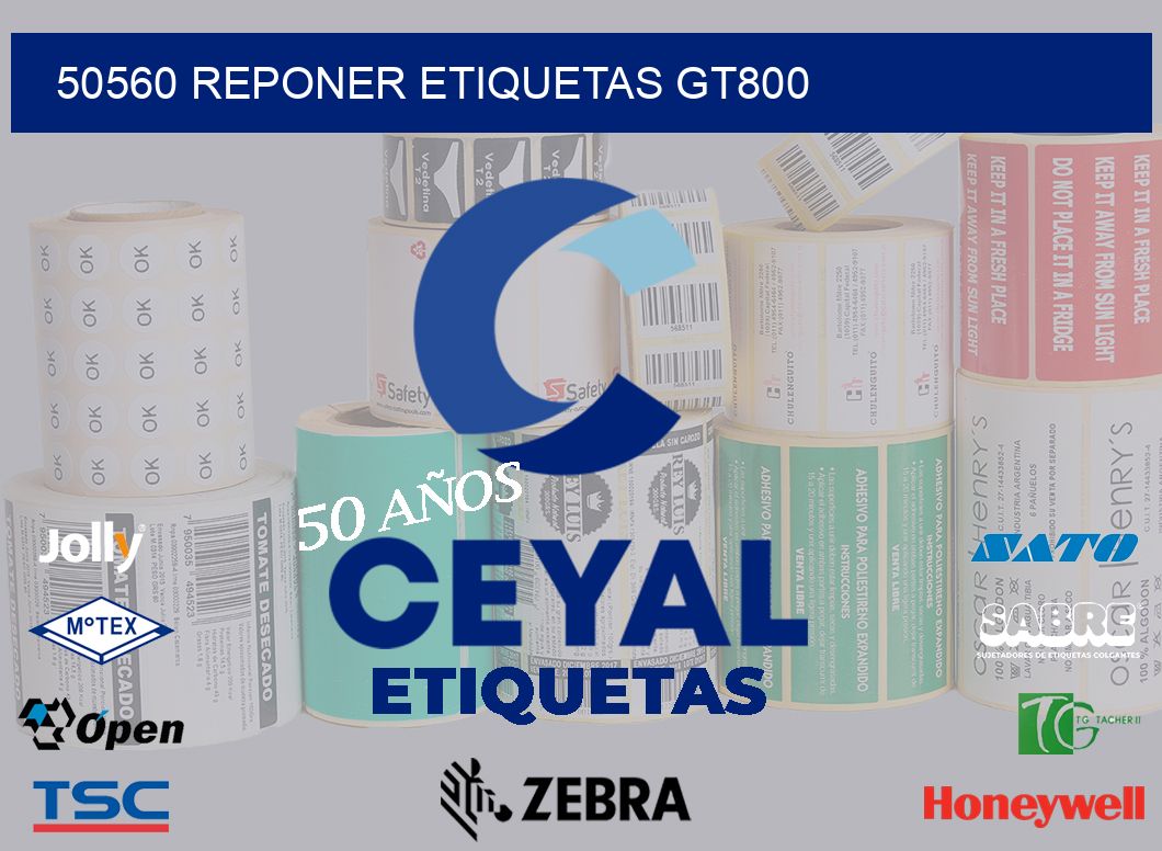 50560 REPONER ETIQUETAS GT800