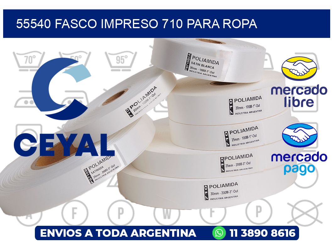 55540 FASCO IMPRESO 710 PARA ROPA