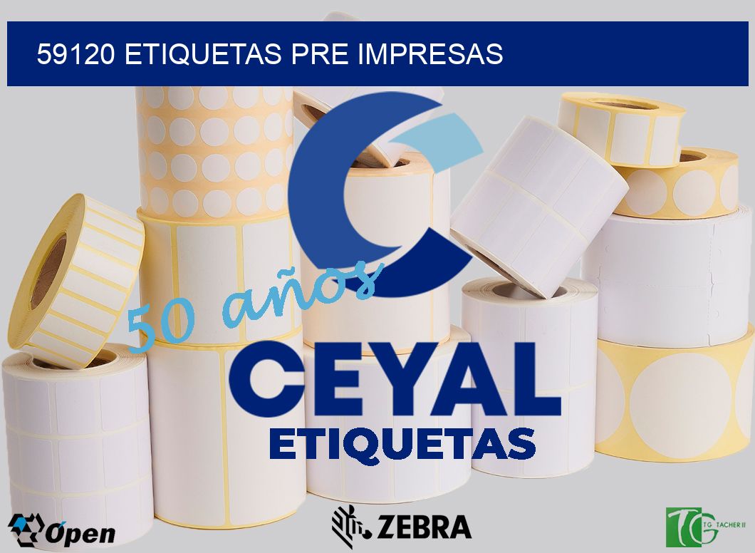 59120 ETIQUETAS PRE IMPRESAS