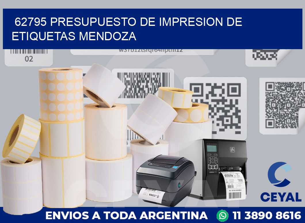 62795 PRESUPUESTO DE IMPRESION DE ETIQUETAS MENDOZA
