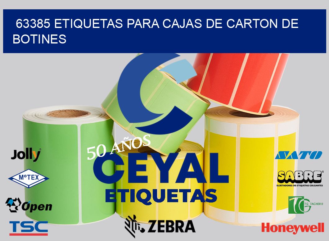 63385 ETIQUETAS PARA CAJAS DE CARTON DE BOTINES