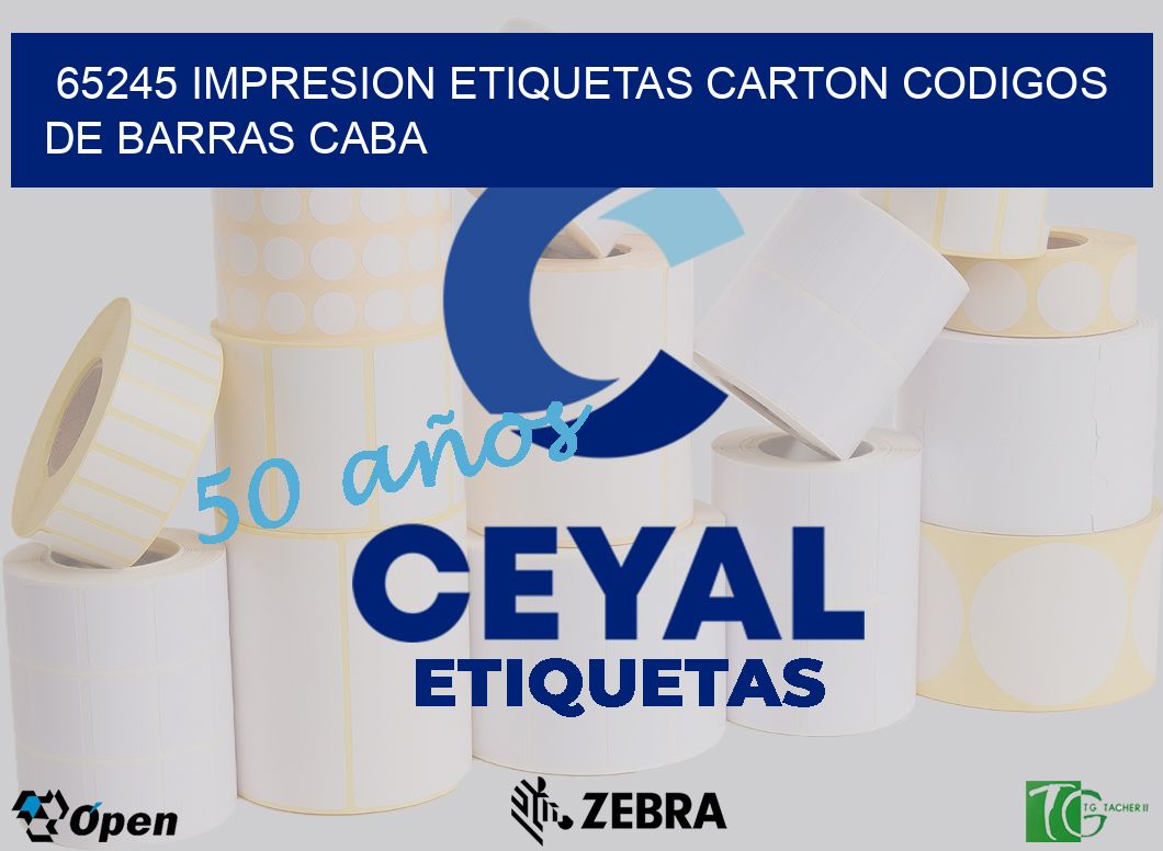 65245 IMPRESION ETIQUETAS CARTON CODIGOS DE BARRAS CABA