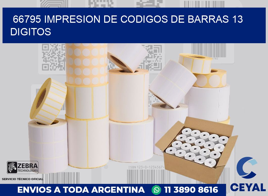 66795 IMPRESION DE CODIGOS DE BARRAS 13 DIGITOS