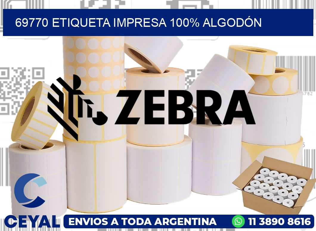 69770 ETIQUETA IMPRESA 100% ALGODÓN