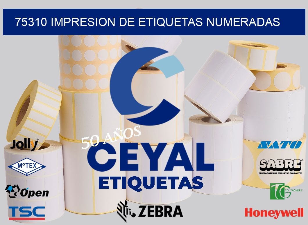 75310 IMPRESION DE ETIQUETAS NUMERADAS