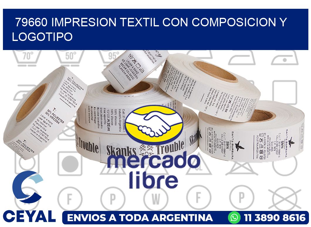79660 IMPRESION TEXTIL CON COMPOSICION Y LOGOTIPO