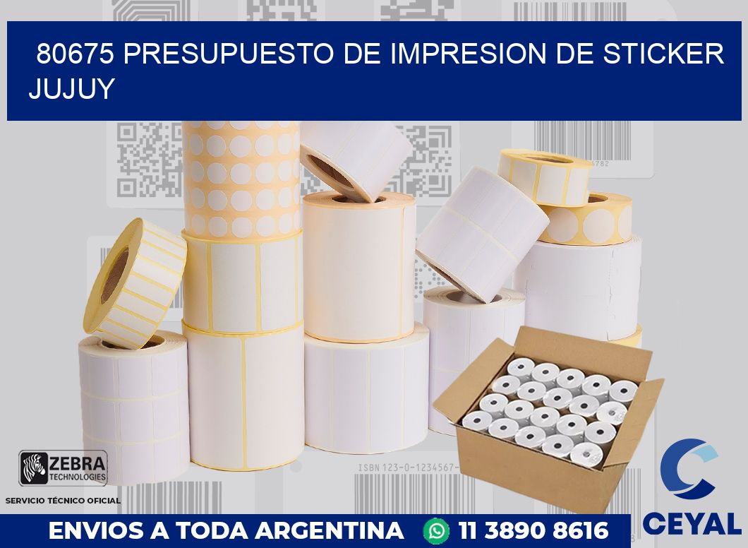 80675 PRESUPUESTO DE IMPRESION DE STICKER JUJUY