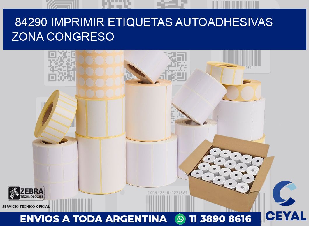 84290 IMPRIMIR ETIQUETAS AUTOADHESIVAS ZONA CONGRESO