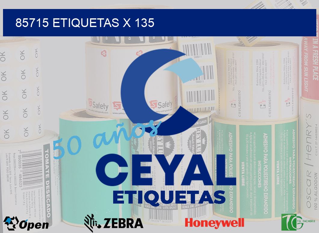 85715 Etiquetas x 135