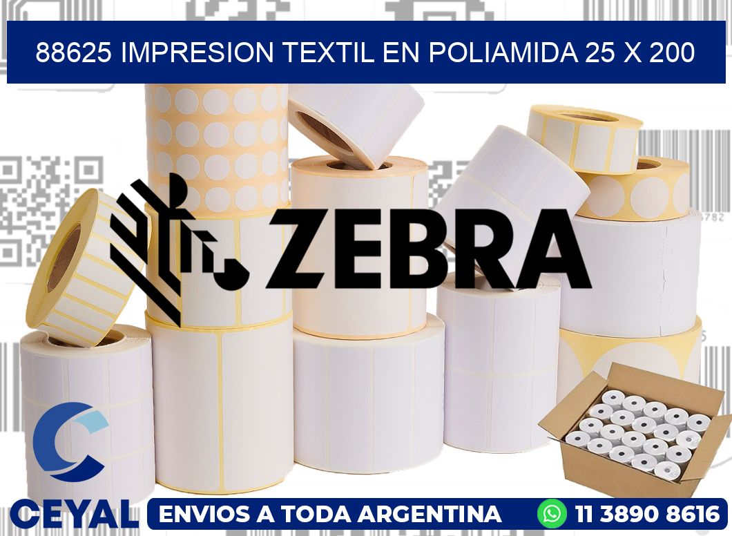 88625 IMPRESION TEXTIL EN POLIAMIDA 25 X 200