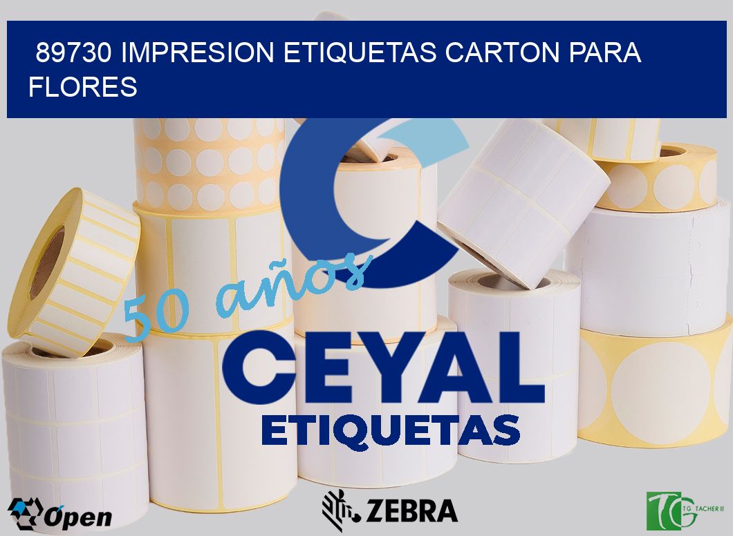 89730 IMPRESION ETIQUETAS CARTON PARA FLORES