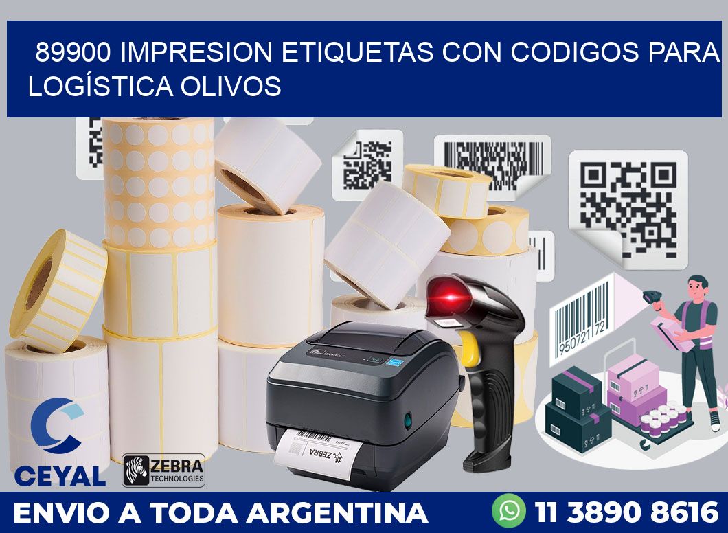 89900 IMPRESION ETIQUETAS CON CODIGOS PARA LOGÍSTICA OLIVOS