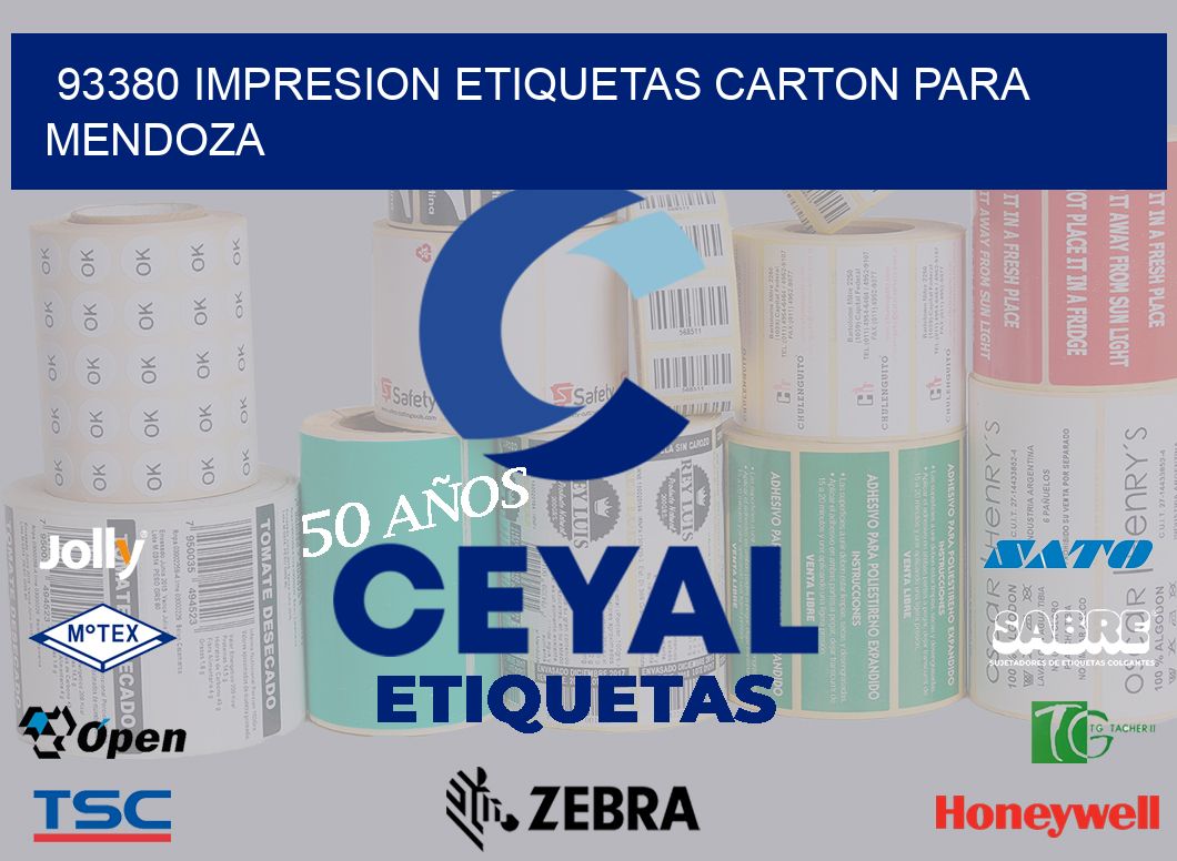 93380 IMPRESION ETIQUETAS CARTON PARA MENDOZA