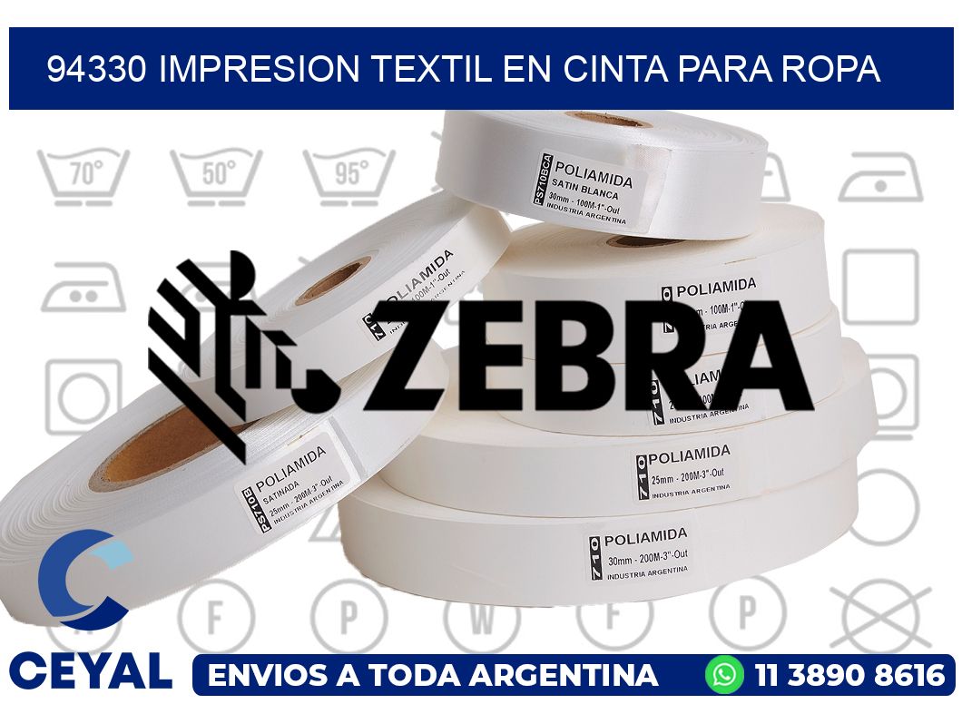 94330 IMPRESION TEXTIL EN CINTA PARA ROPA