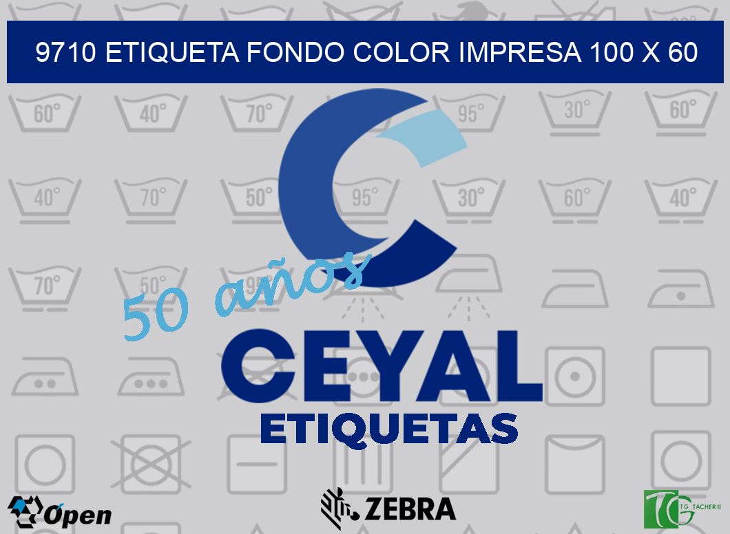 9710 ETIQUETA FONDO COLOR IMPRESA 100 X 60