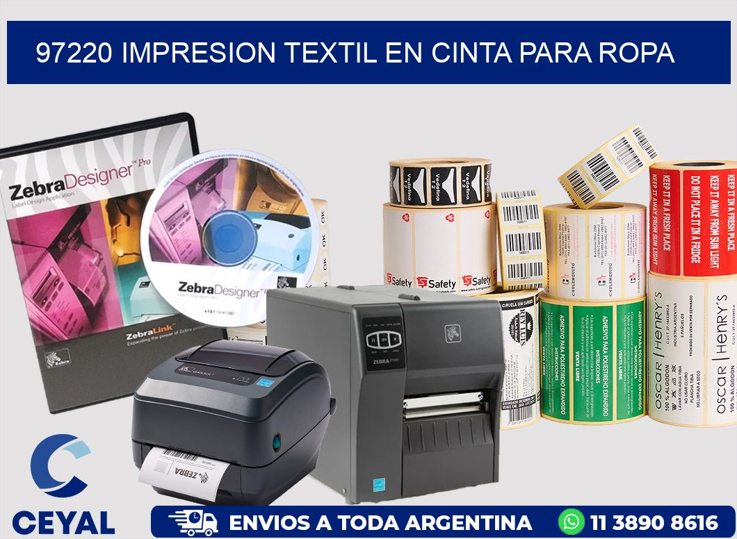 97220 IMPRESION TEXTIL EN CINTA PARA ROPA