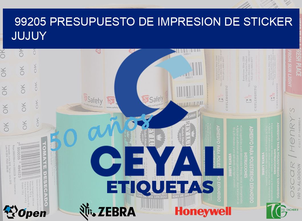 99205 PRESUPUESTO DE IMPRESION DE STICKER JUJUY