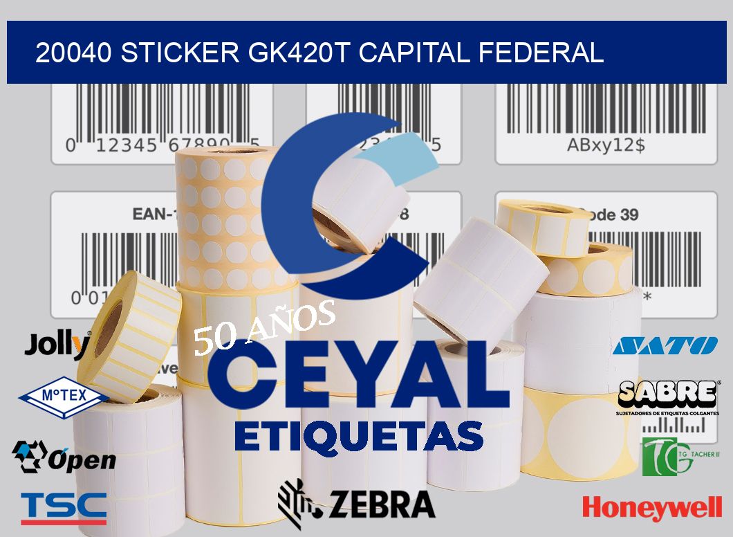 20040 STICKER GK420T CAPITAL FEDERAL