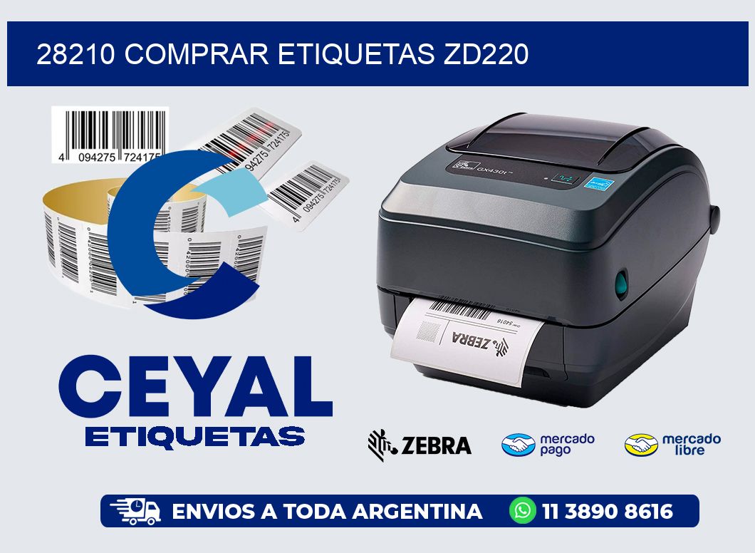 28210 COMPRAR ETIQUETAS ZD220