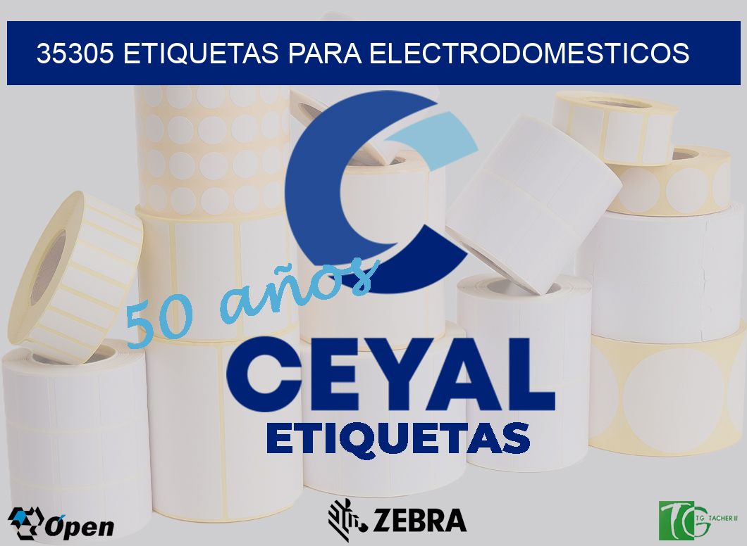 35305 etiquetas para electrodomesticos