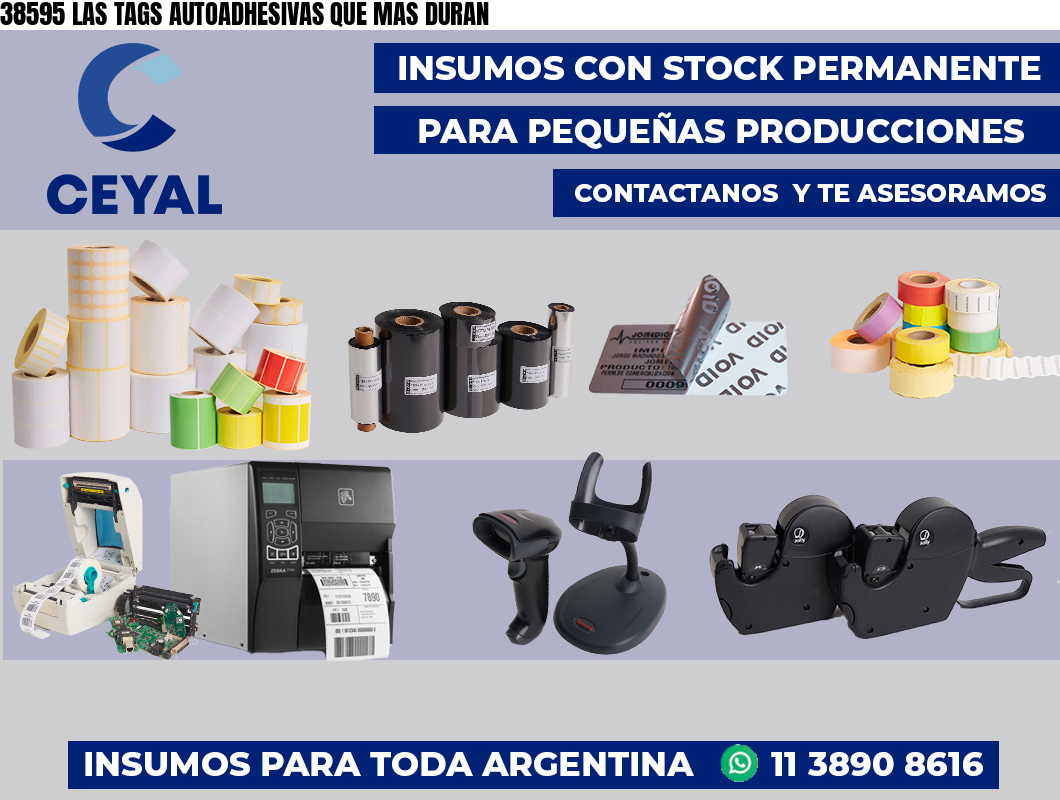 38595 LAS TAGS AUTOADHESIVAS QUE MAS DURAN