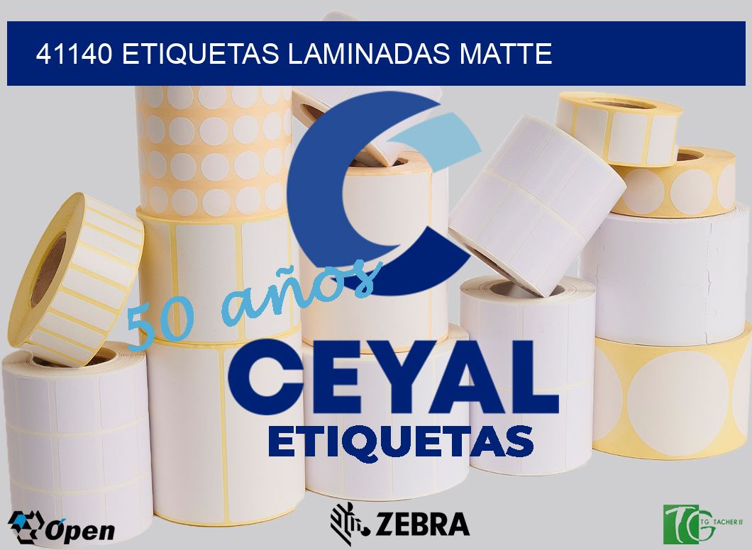 41140 Etiquetas laminadas matte