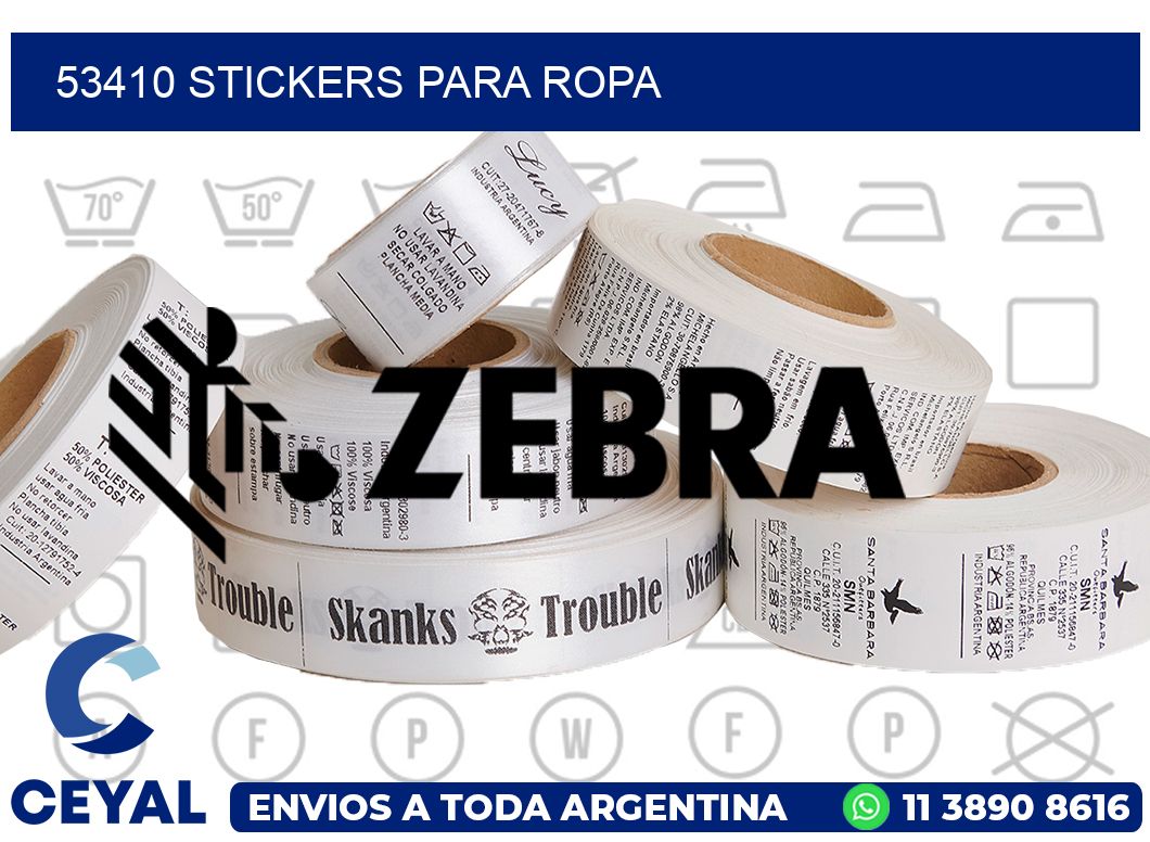 53410 STICKERS PARA ROPA