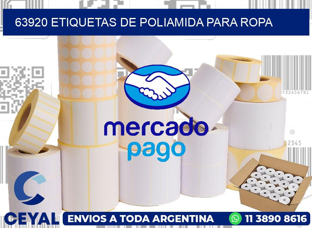 63920 ETIQUETAS DE POLIAMIDA PARA ROPA