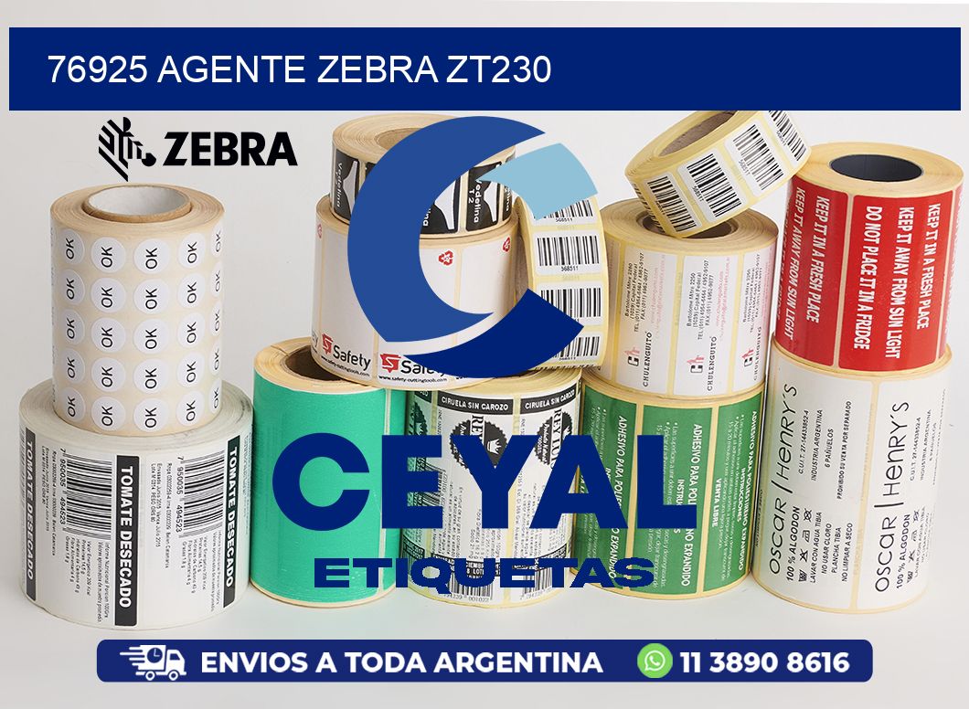 76925 AGENTE ZEBRA ZT230