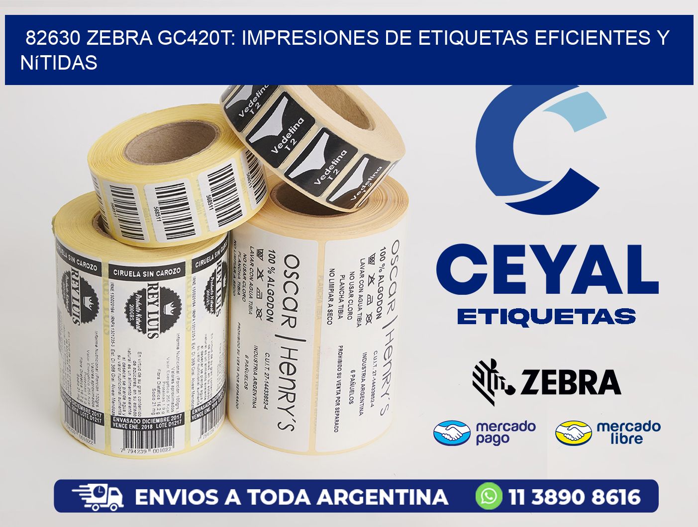 82630 Zebra GC420T: Impresiones de Etiquetas Eficientes y Nítidas