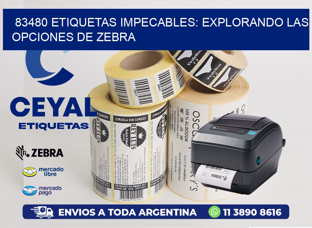83480 Etiquetas Impecables: Explorando las Opciones de Zebra