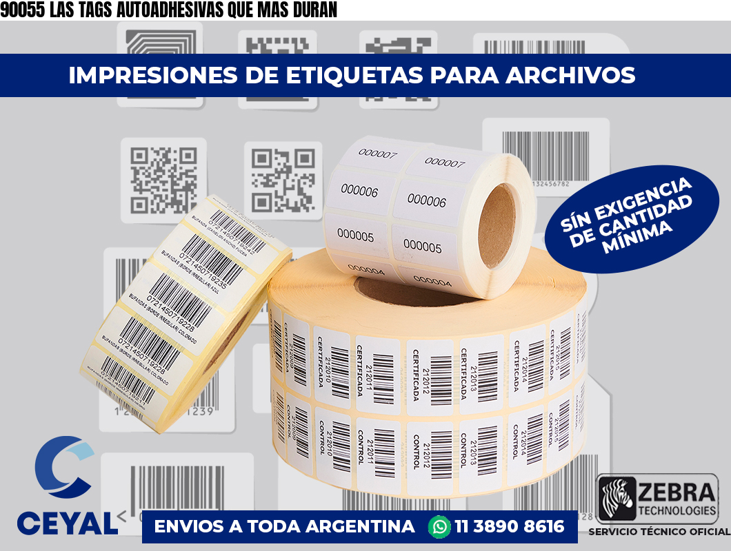 90055 LAS TAGS AUTOADHESIVAS QUE MAS DURAN