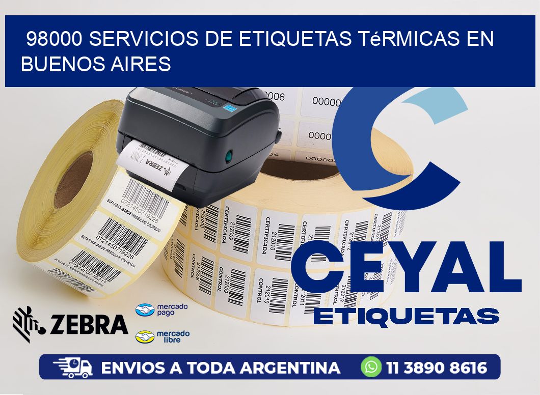 98000 Servicios de Etiquetas Térmicas en Buenos Aires
