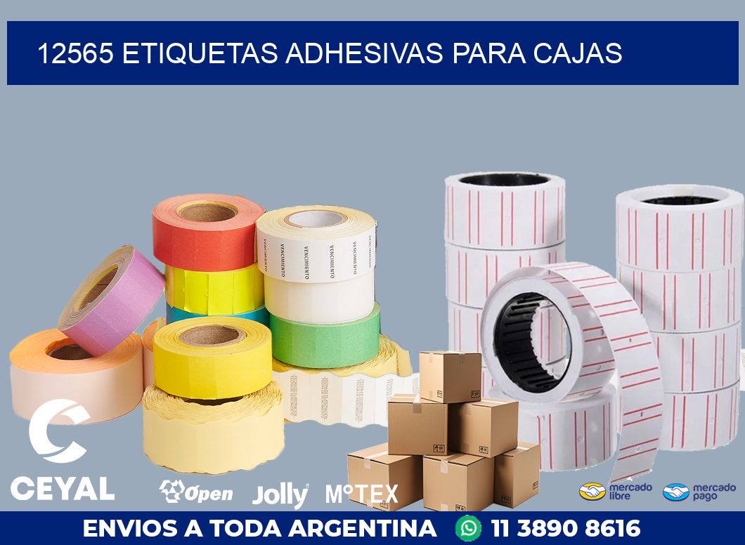 12565 ETIQUETAS ADHESIVAS PARA CAJAS