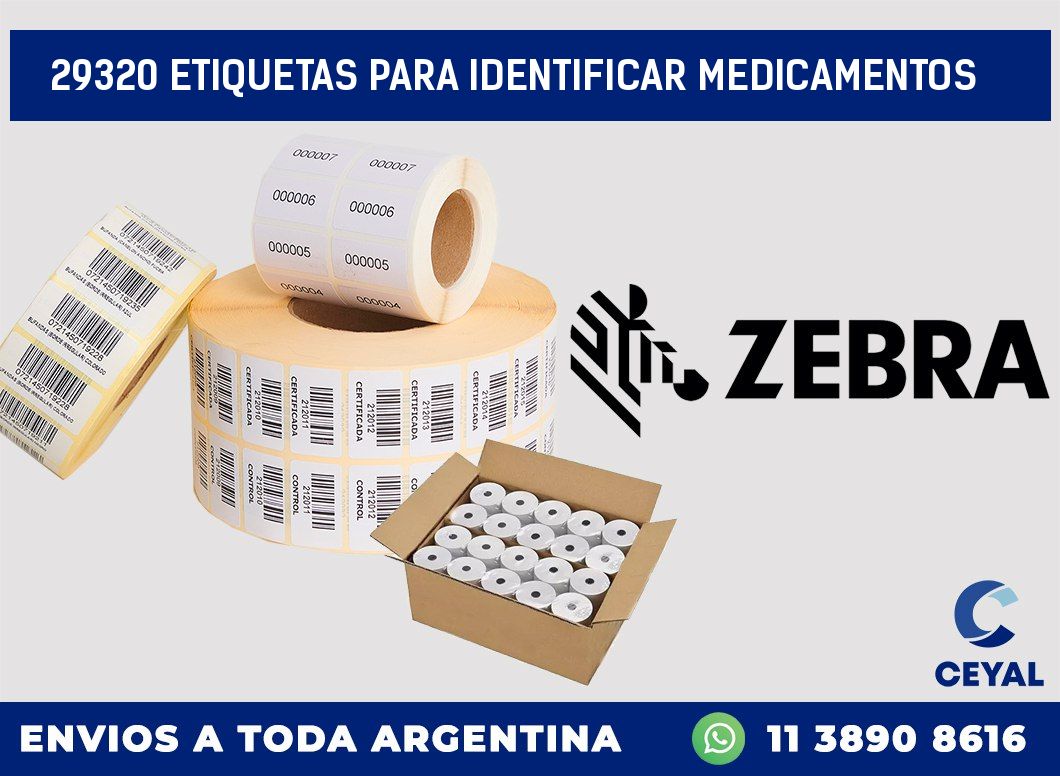 29320 ETIQUETAS PARA IDENTIFICAR MEDICAMENTOS