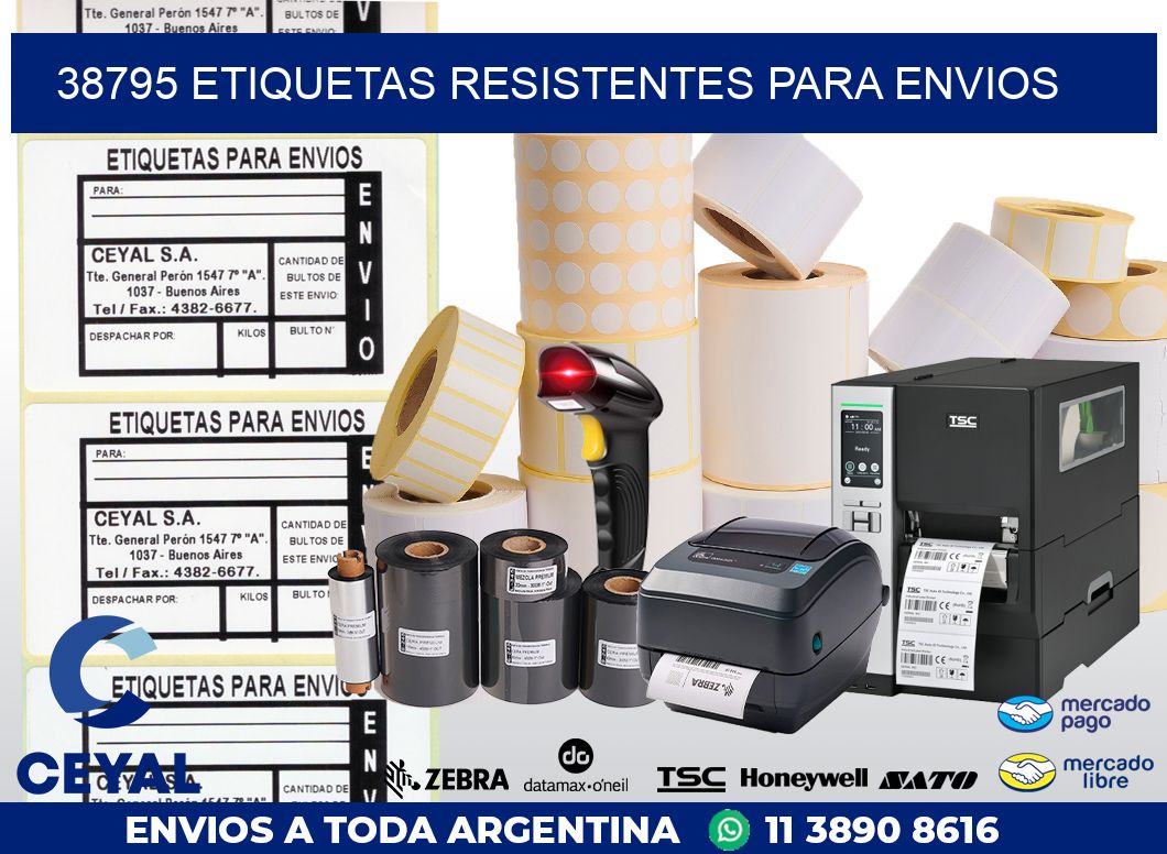 38795 ETIQUETAS RESISTENTES PARA ENVIOS