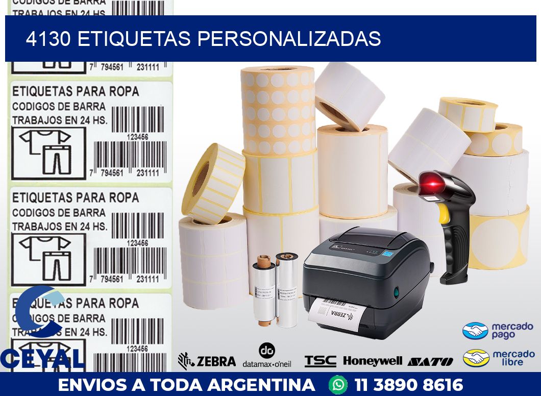 4130 ETIQUETAS PERSONALIZADAS